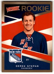 2010-11 Upper Deck Victory Rookie Gold Derek Stepan #318 New York Rangers